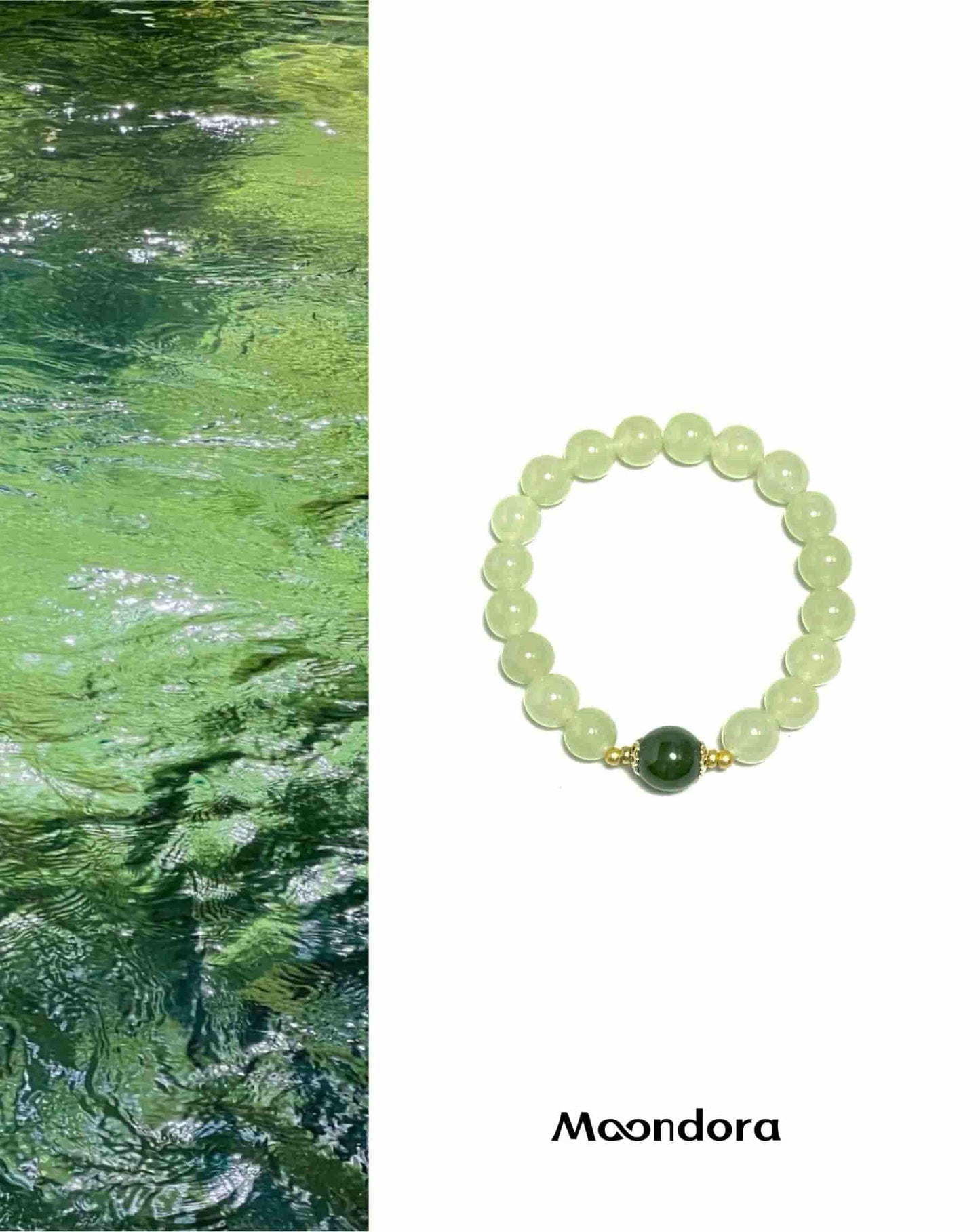 Hetian Jade and Jasper Handmade Bracelet – Protection & Prosperity | Moondora