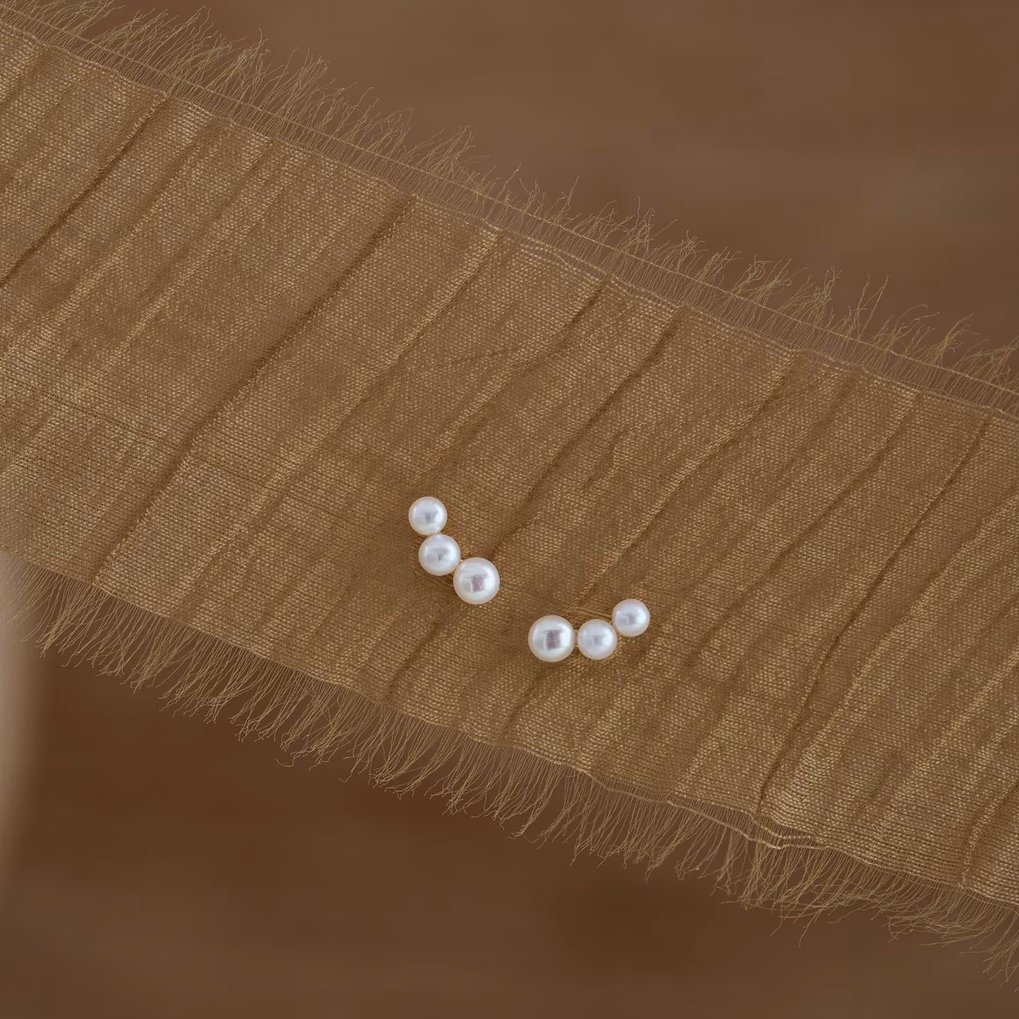 Tiny Freshwater Pearl Stud Earrings