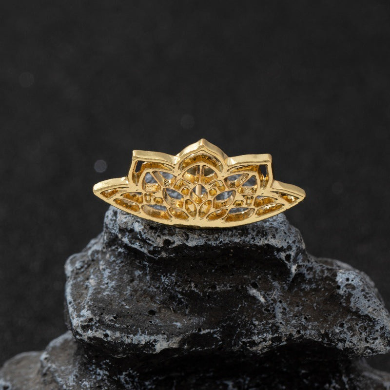 Lotus Flower Cartilage Piercing