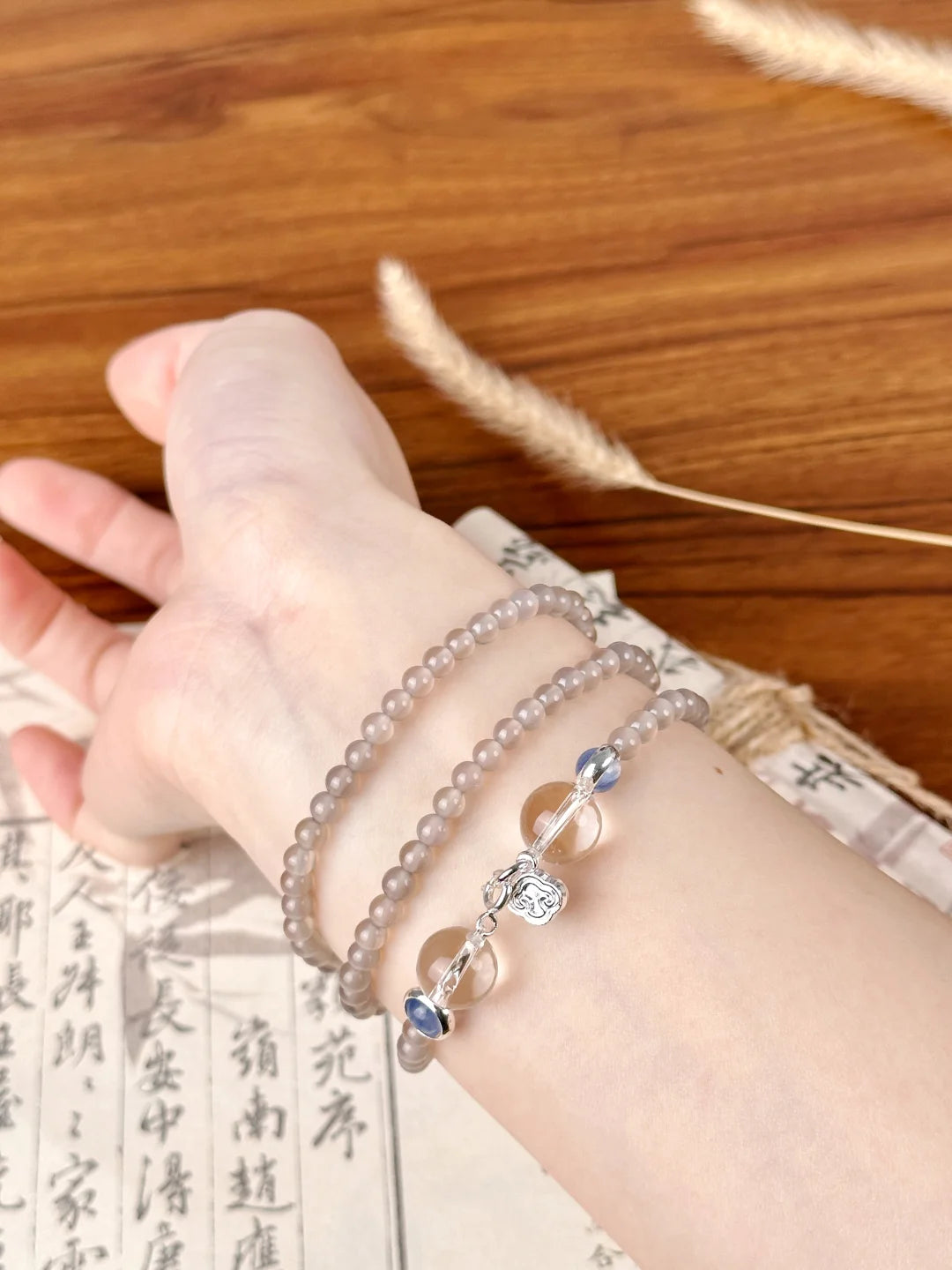 2 in 1 Triple Strand Bracelet Necklace - Versatile Design