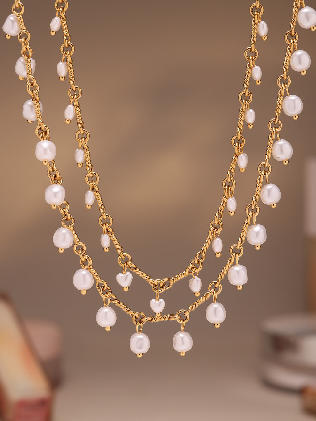 Shell Pearl Tassel Jewelry Set