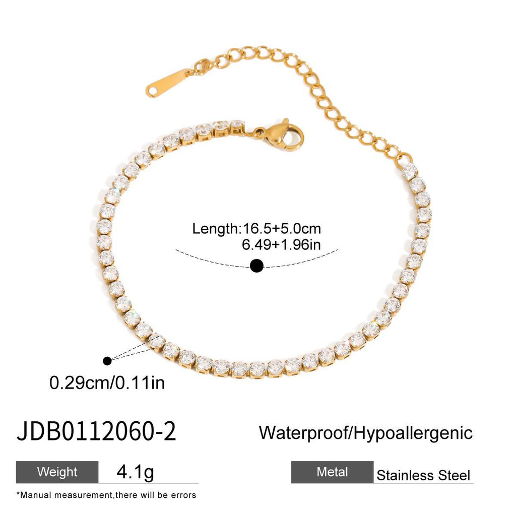 Sleek Stainless Steel Layered Bracelet Collection