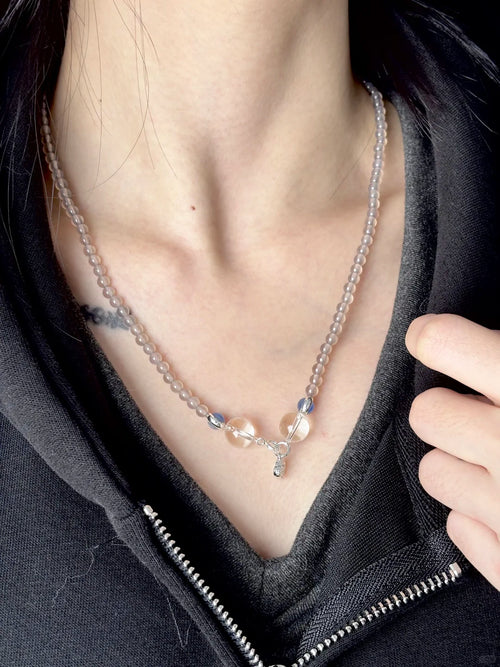 2 in 1 Triple Strand Bracelet Necklace - Versatile Design
