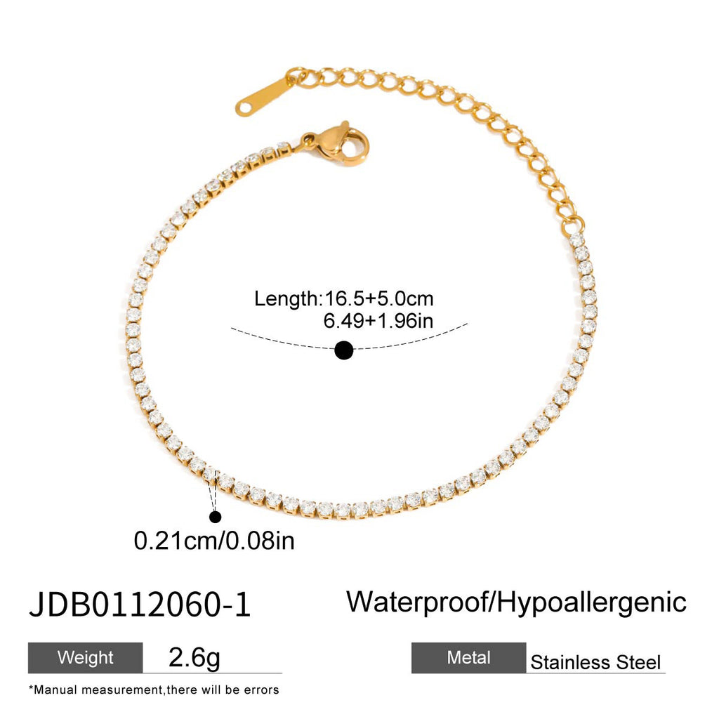 Sleek Stainless Steel Layered Bracelet Collection