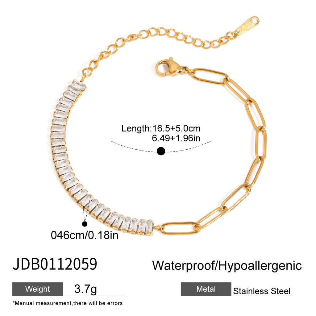 Sleek Stainless Steel Layered Bracelet Collection