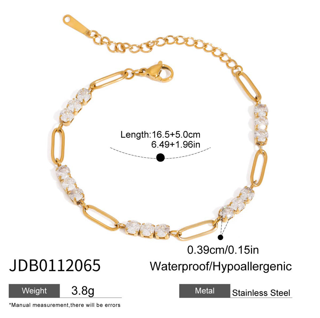 Sleek Stainless Steel Layered Bracelet Collection