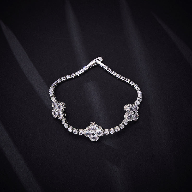 Multi-Color Oval Zircon Bracelet