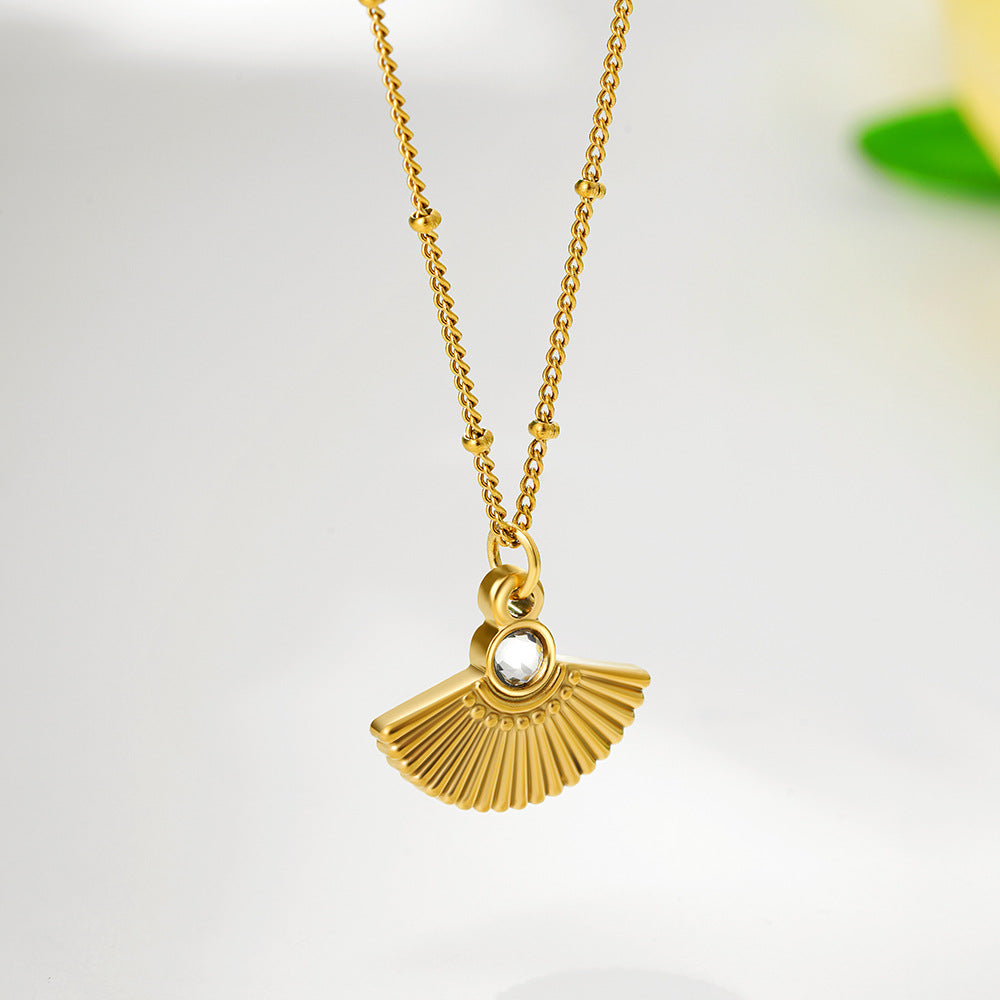 Fan Pendant Necklace