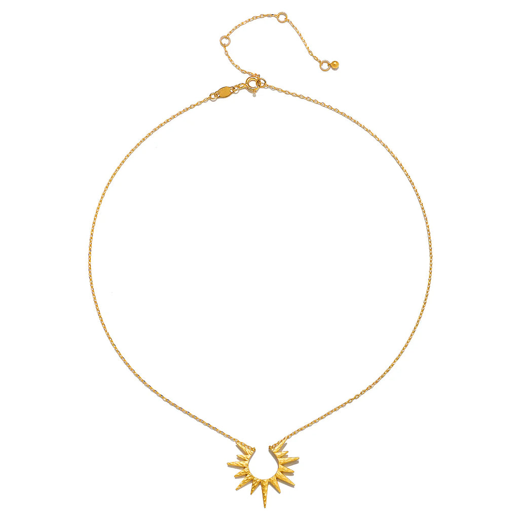 Gold Celestial Starburst Necklace