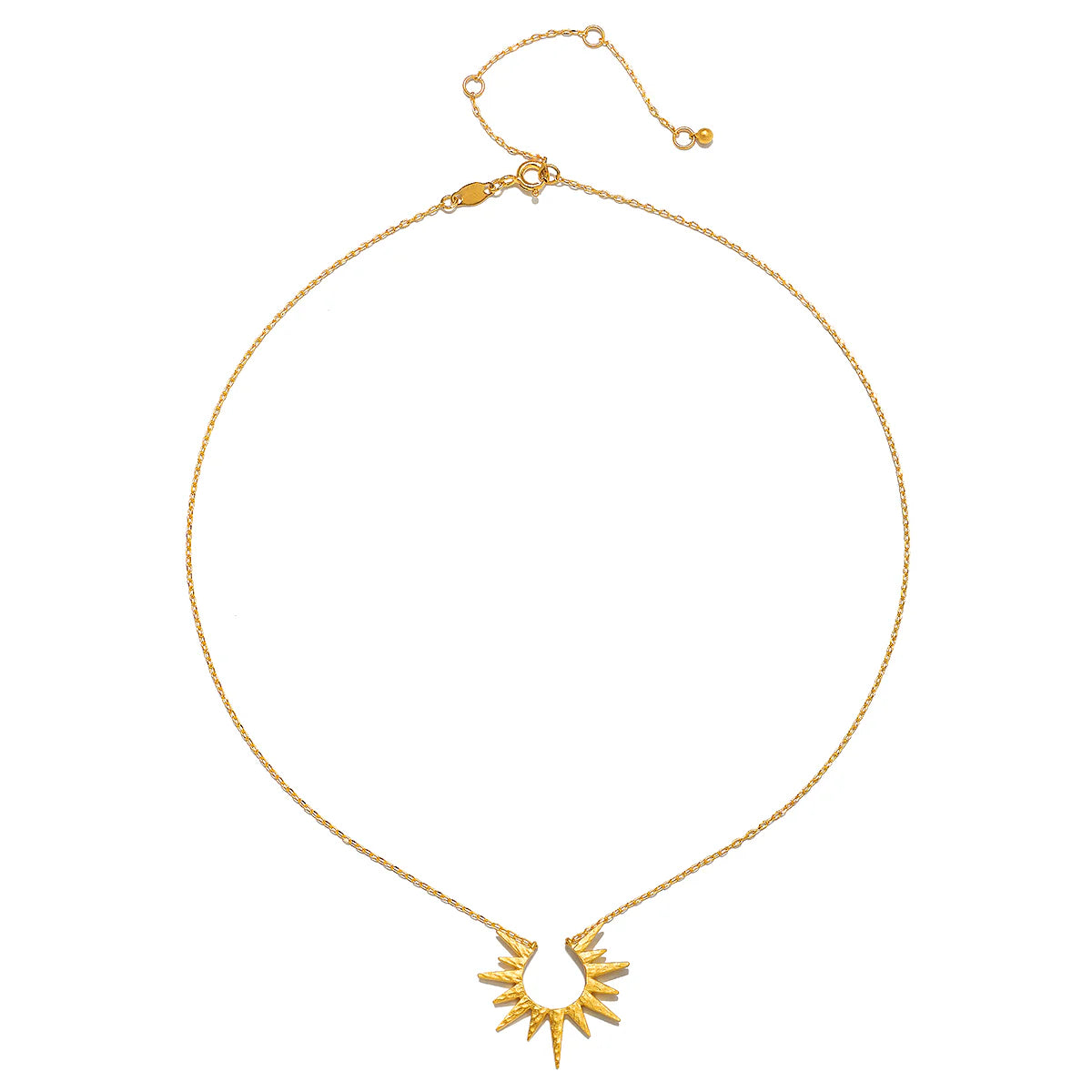 Gold Celestial Starburst Necklace