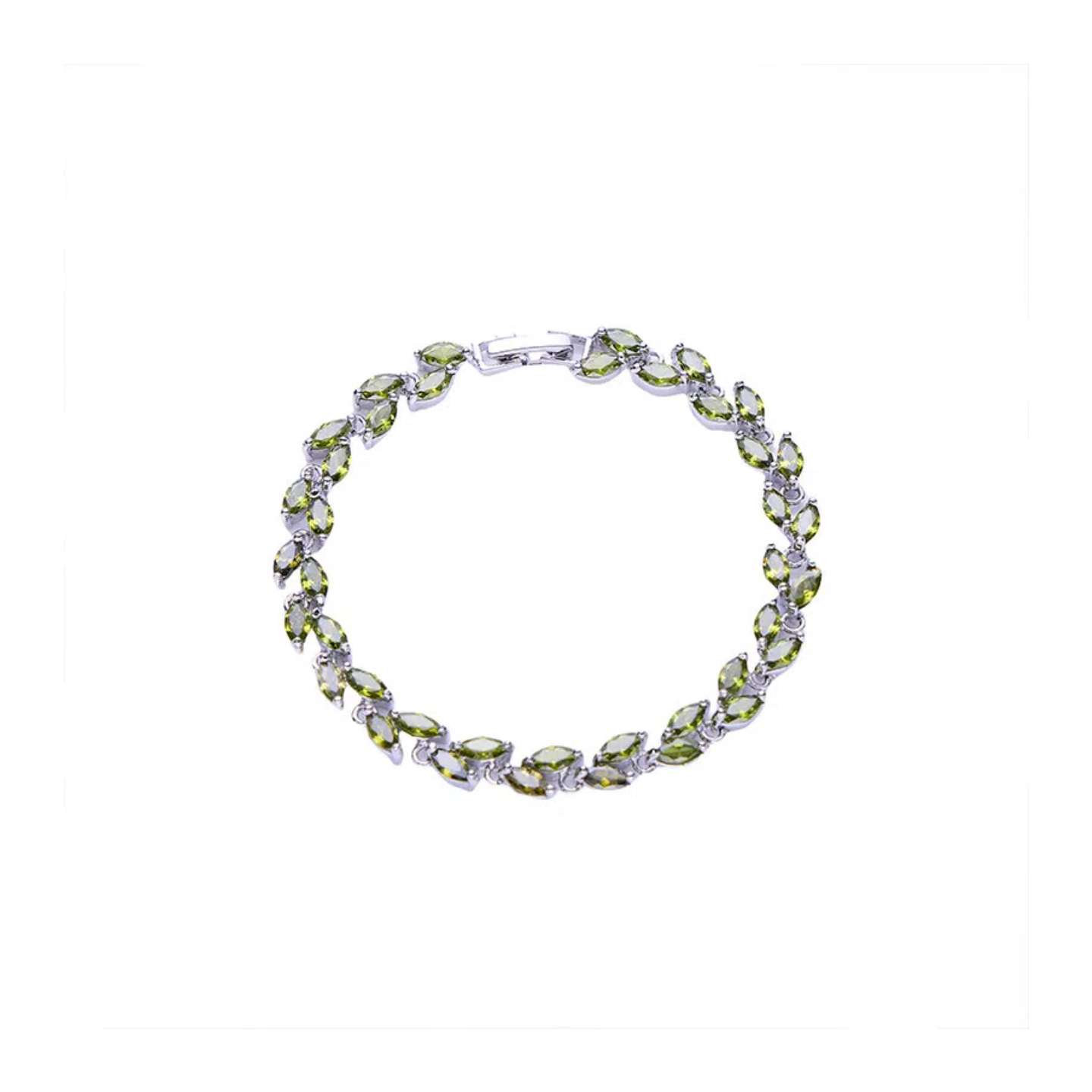 Multi-Color Oval Zircon Bracelet