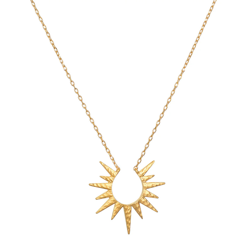 Gold Celestial Starburst Necklace