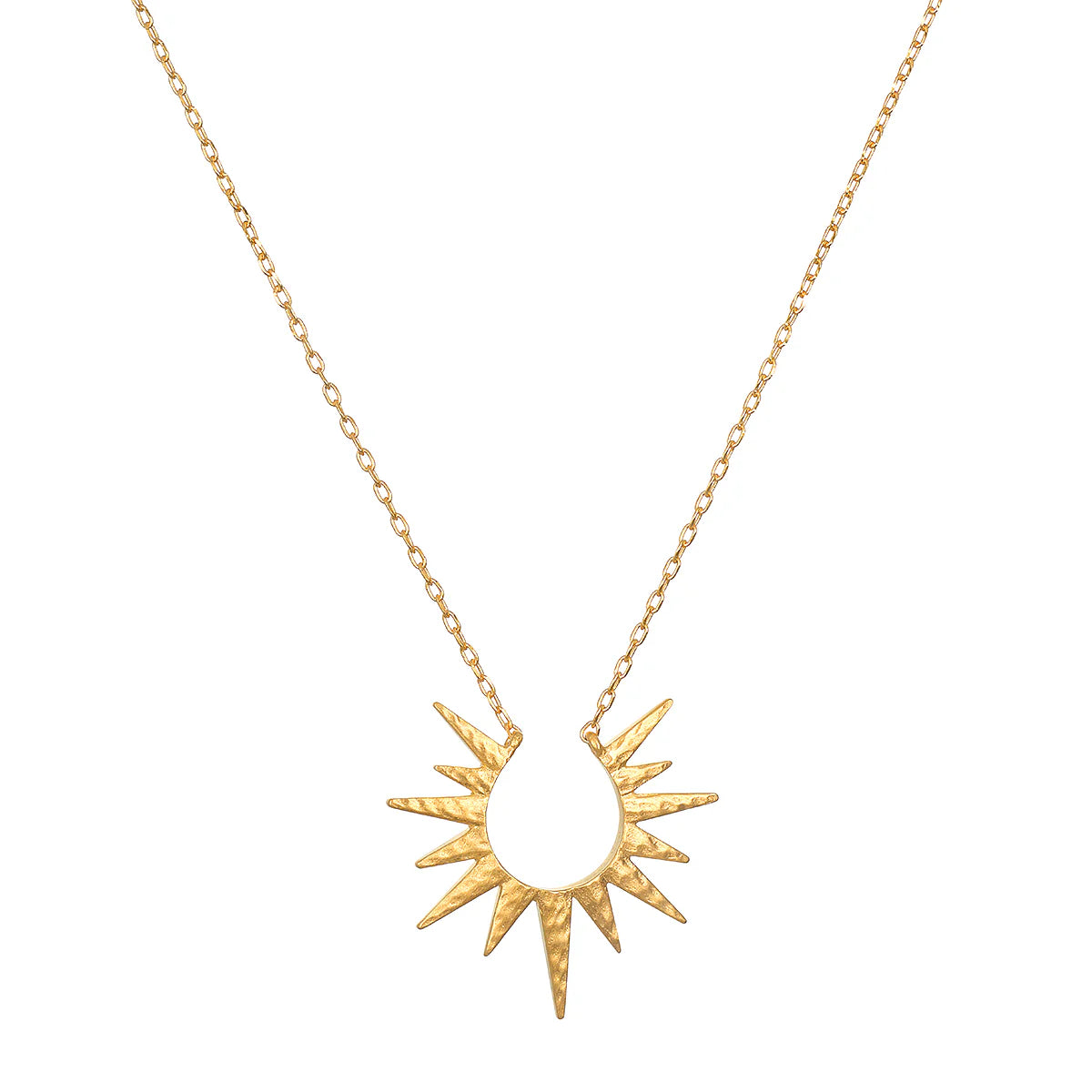 Gold Celestial Starburst Necklace