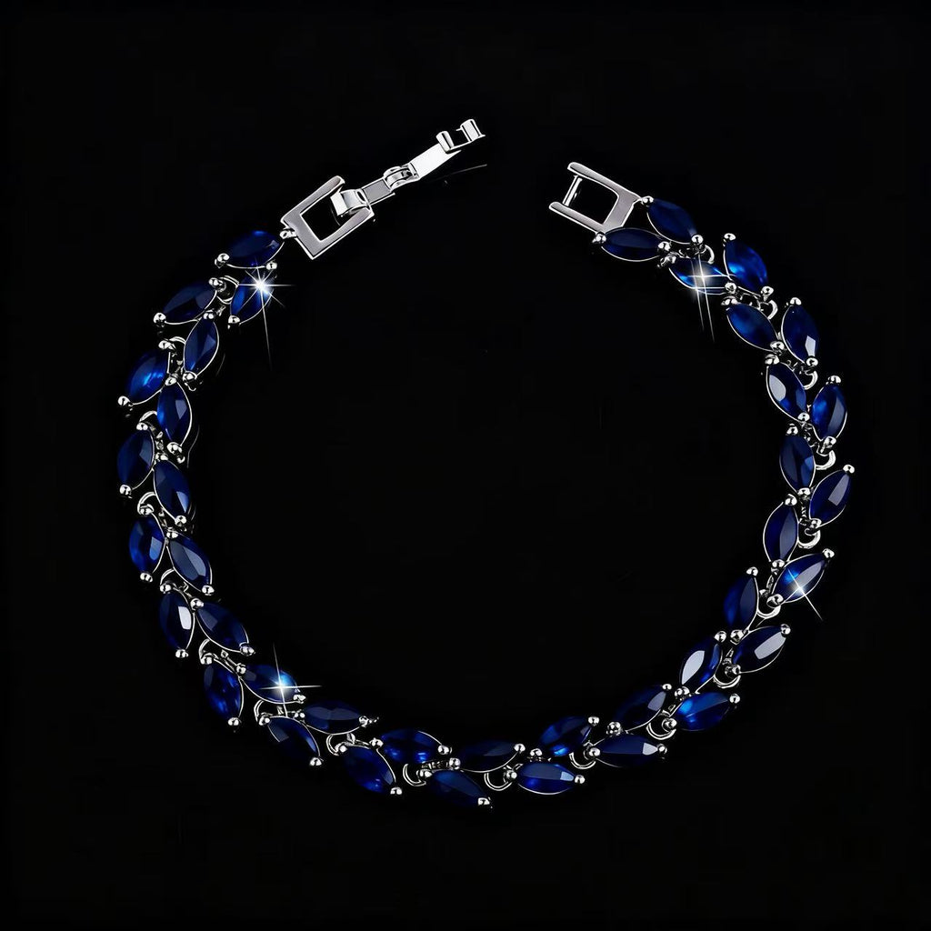 Multi-Color Oval Zircon Bracelet