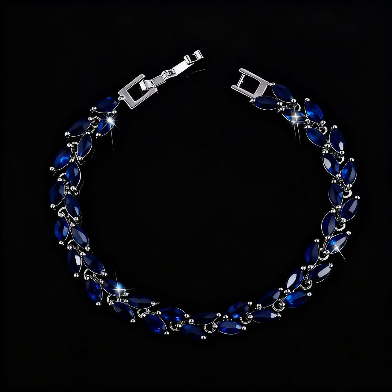 Multi-Color Oval Zircon Bracelet
