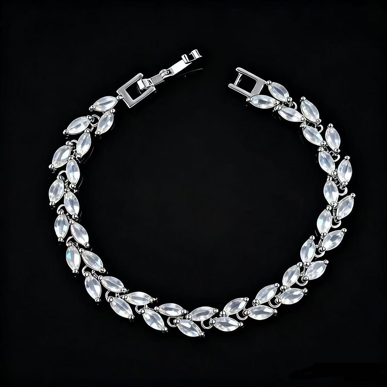 Multi-Color Oval Zircon Bracelet
