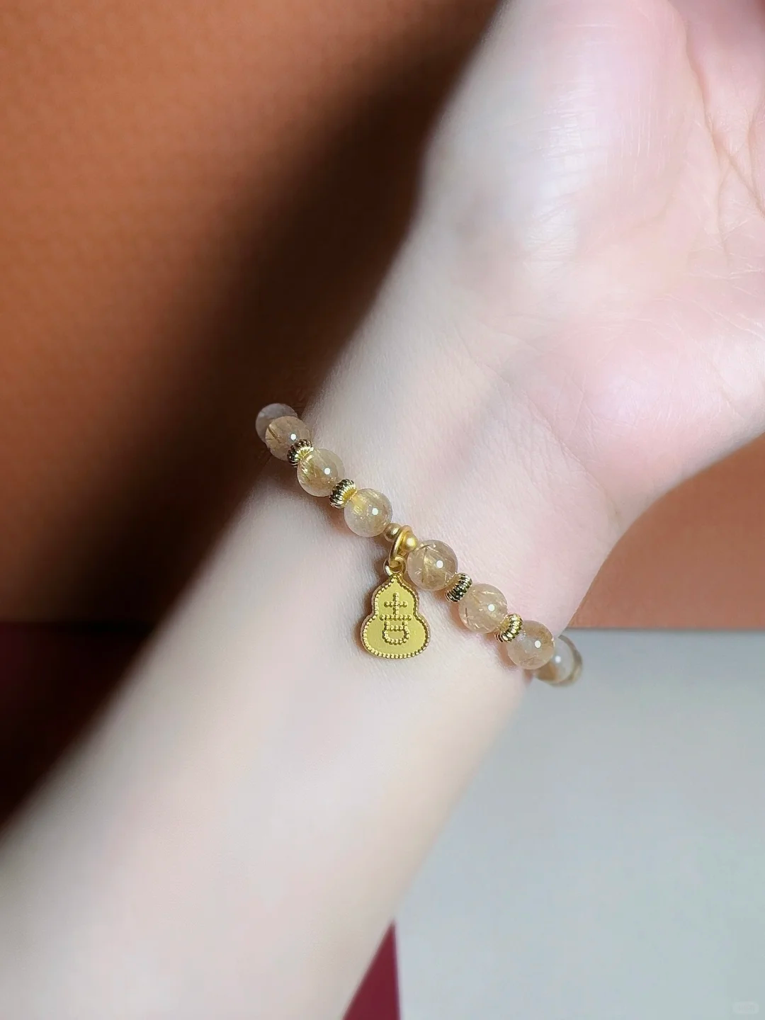 Golden Rutilated Quartz Bracelet - Attrack Wealth & Luck｜Handmade Jewelry