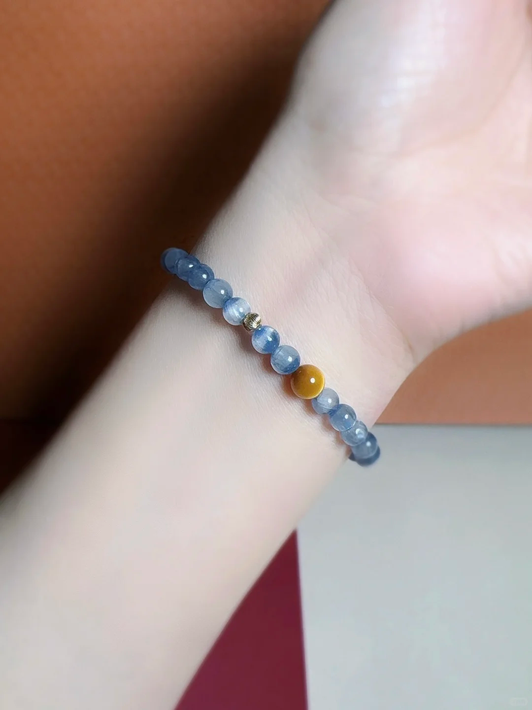 Kyanite and Tigerite Bracelet - Improve Career, Wealth & Peace｜Moondora
