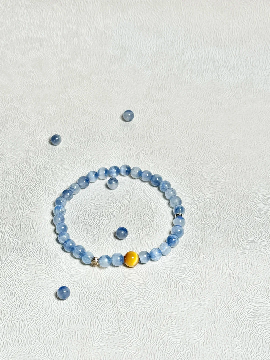 Kyanite and Tigerite Bracelet - Improve Career, Wealth & Peace