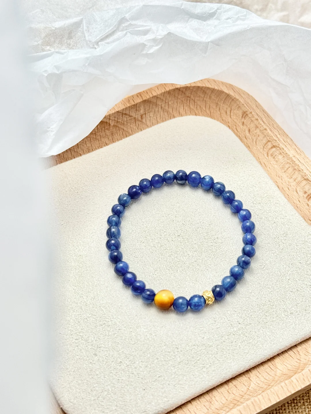 Kyanite and Tigerite Bracelet - Improve Career & Confidence｜Moondora