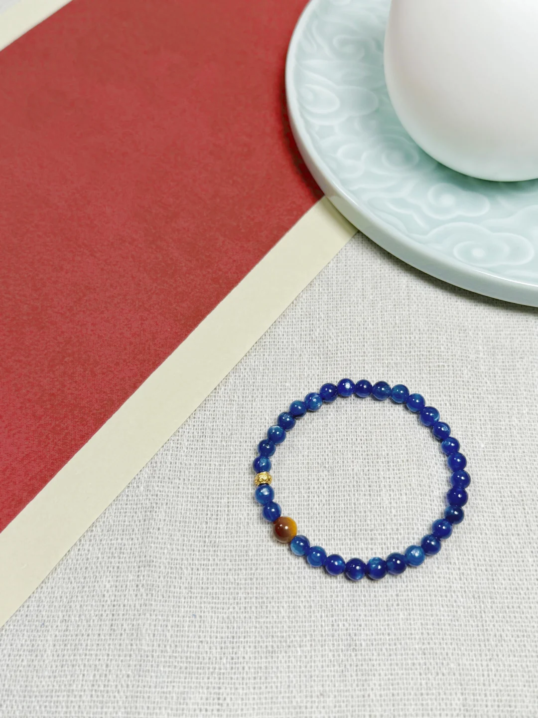 Kyanite and Tigerite Bracelet - Improve Career & Confidence｜Moondora