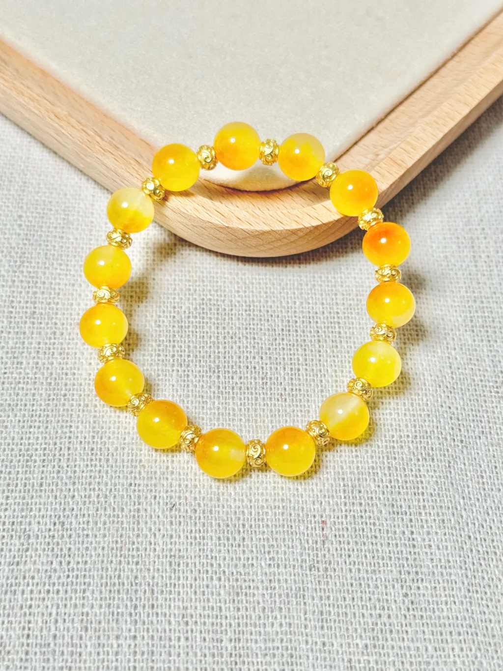 Yellow Chalcedony Bracelet - Improve Confidence & Happiness