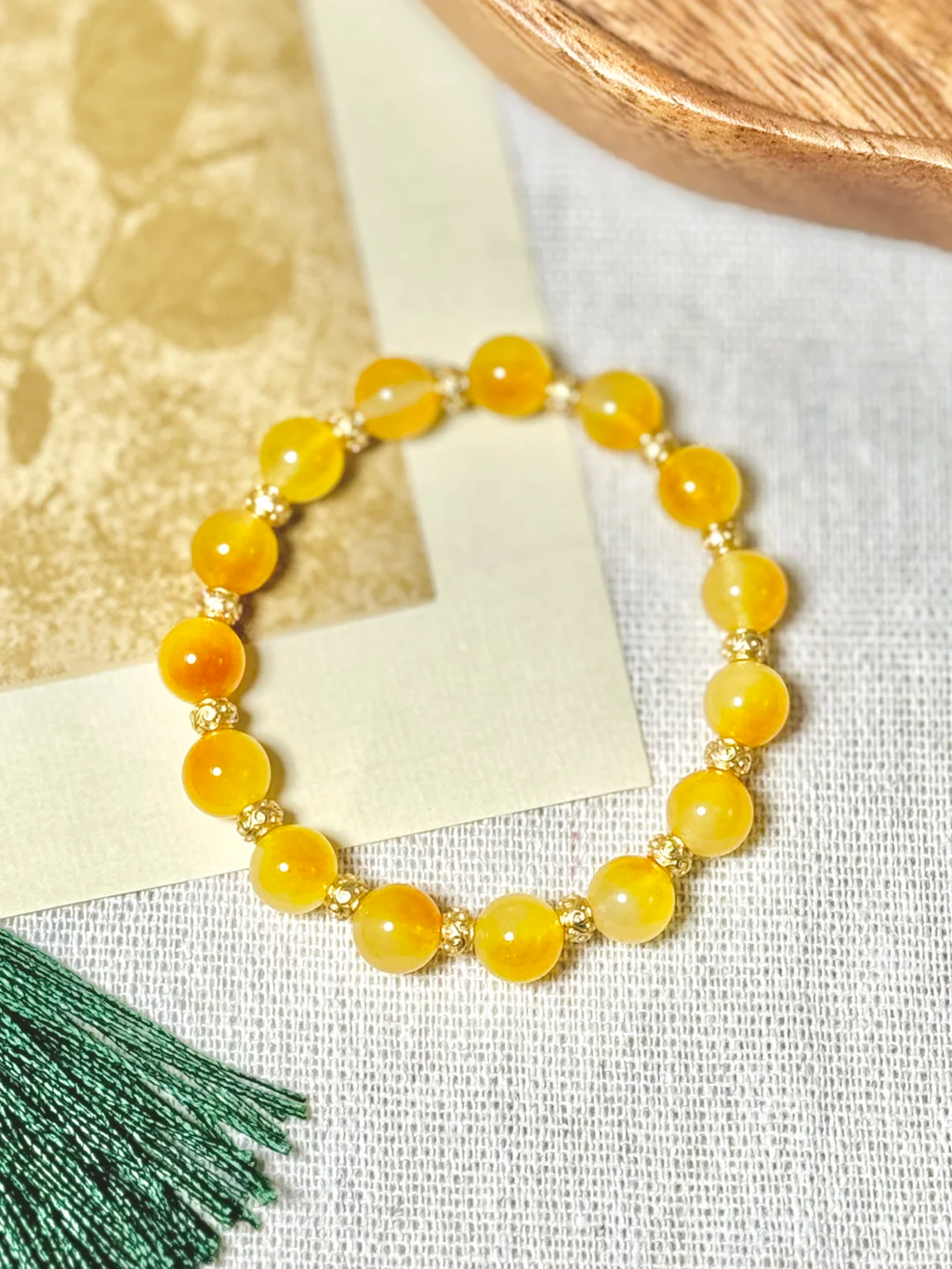 Yellow Chalcedony Bracelet - Improve Confidence & Happiness