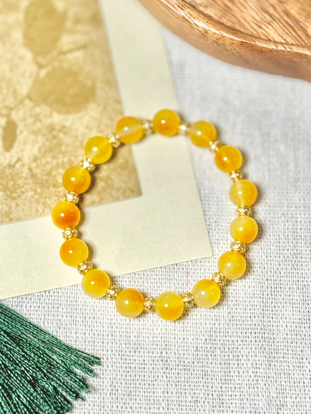 Yellow Chalcedony Bracelet - Improve Confidence & Happiness
