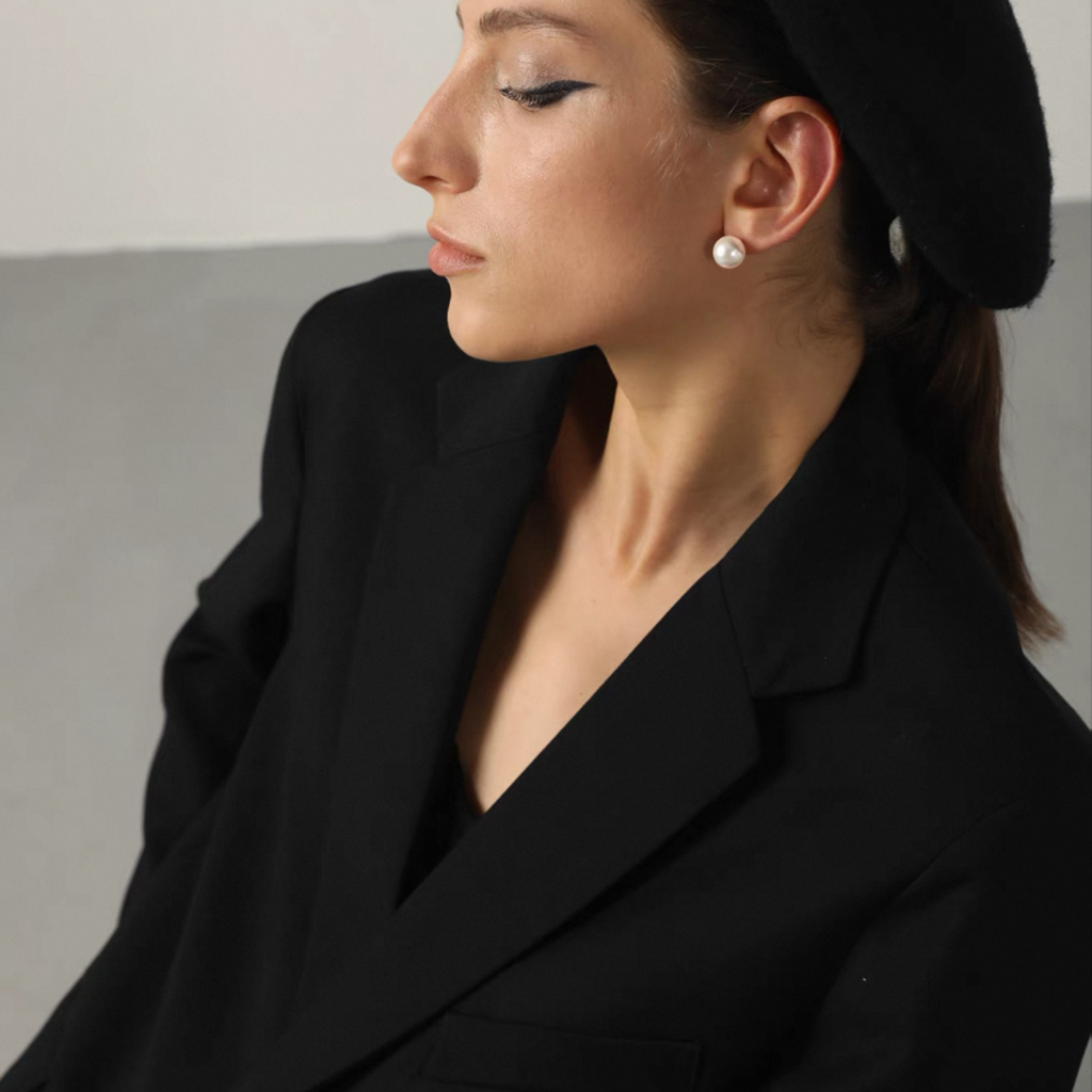 Freshwater Pearl Stud Earrings, 8-14mm, 3A