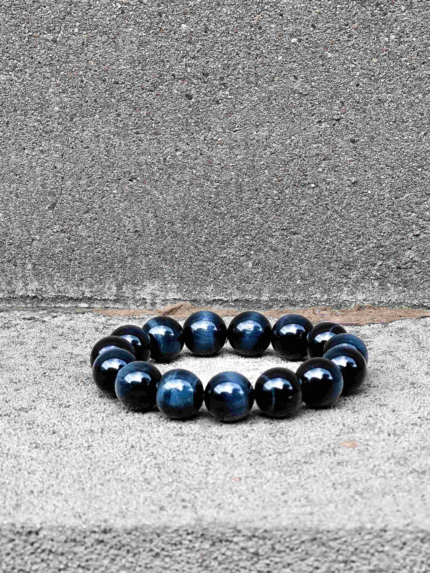 Natural Blue Tigers Eye Bracelet – Focus & Protection | Handmade Jewelry