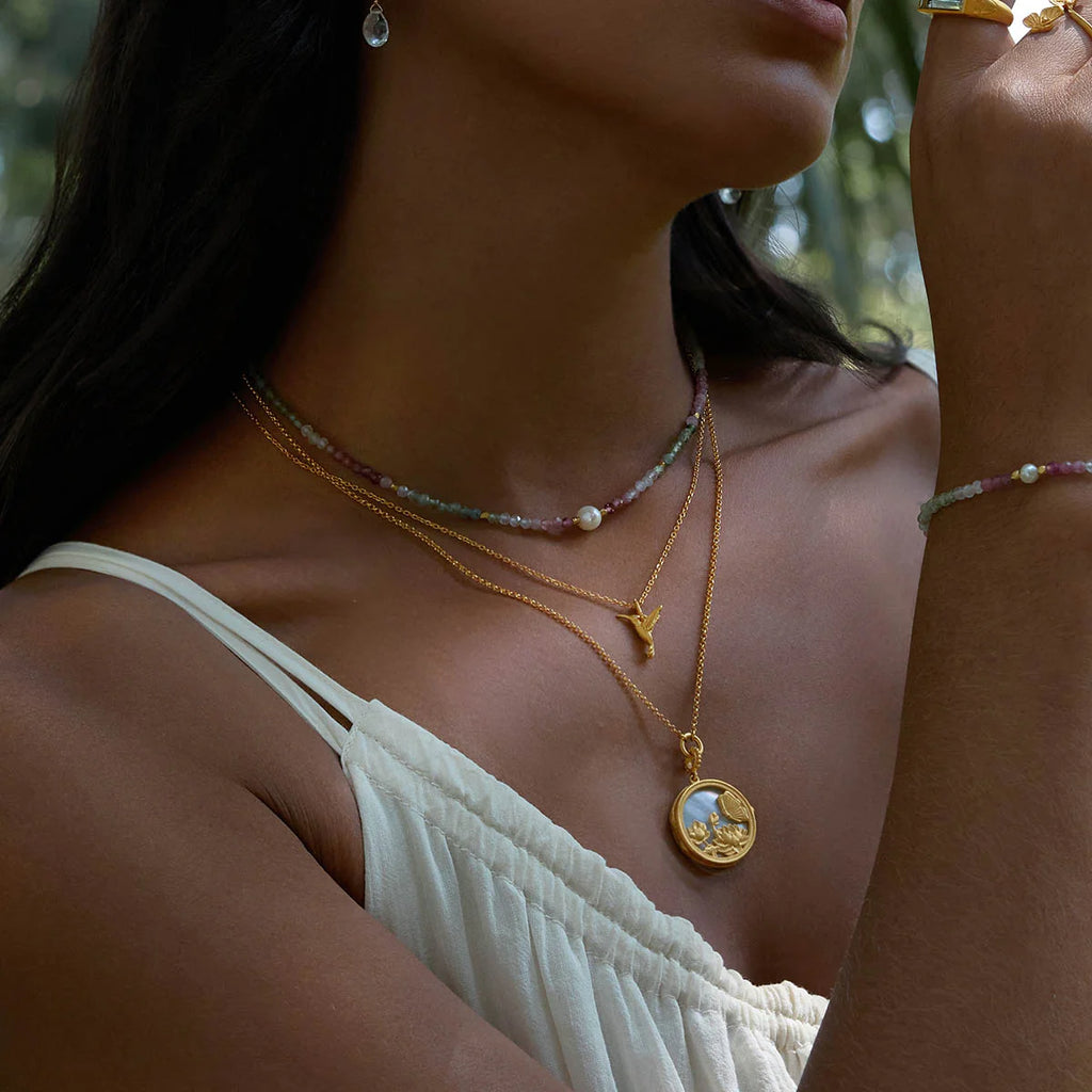 Loving Devotion Hummingbird Necklace