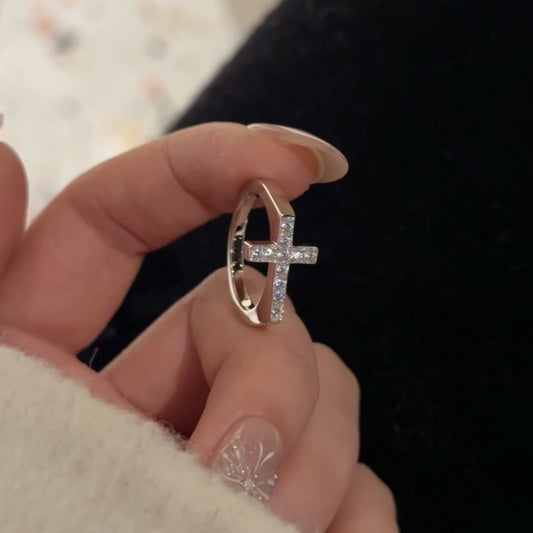 French Light Luxury Cross Ring