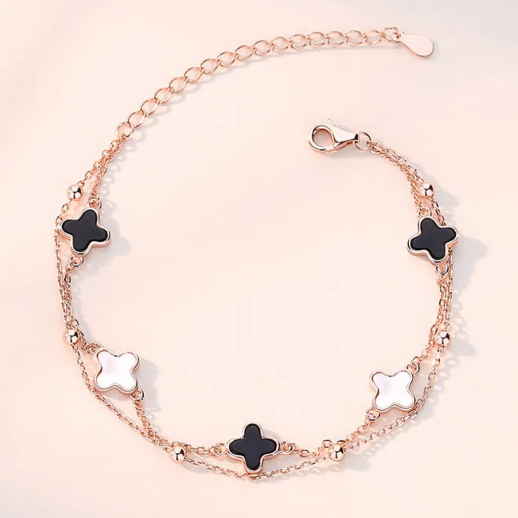 Lucky Clover Stone Bracelet