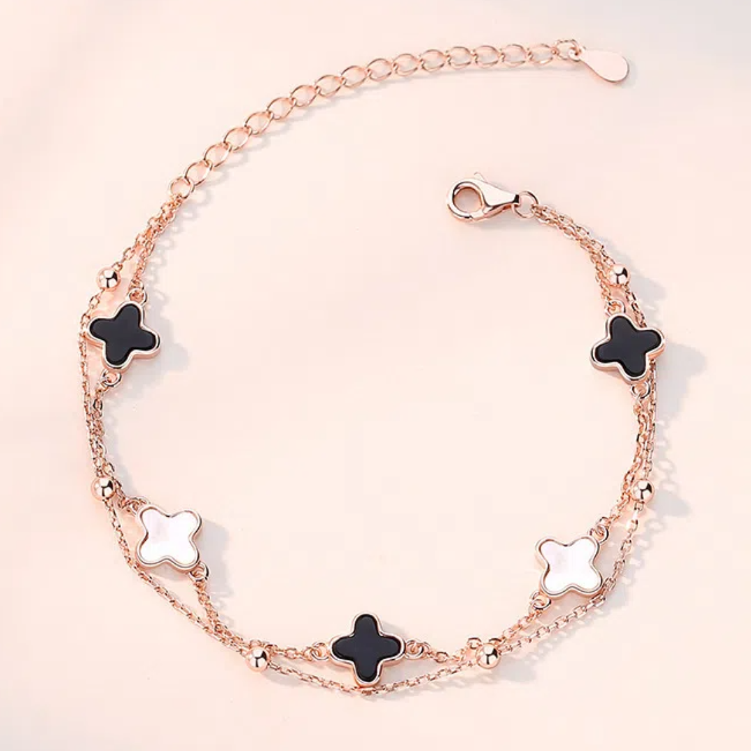 Lucky Clover Stone Bracelet