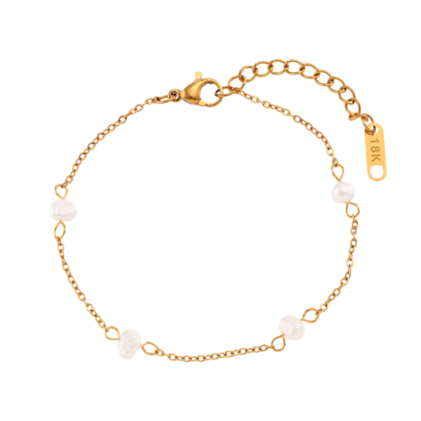 Gold Freshwater Pearl Bracelet