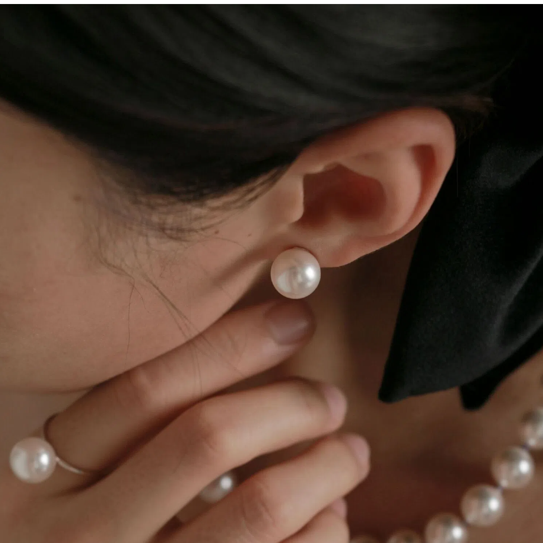 Freshwater Pearl Earrings, 8-14mm, 3A