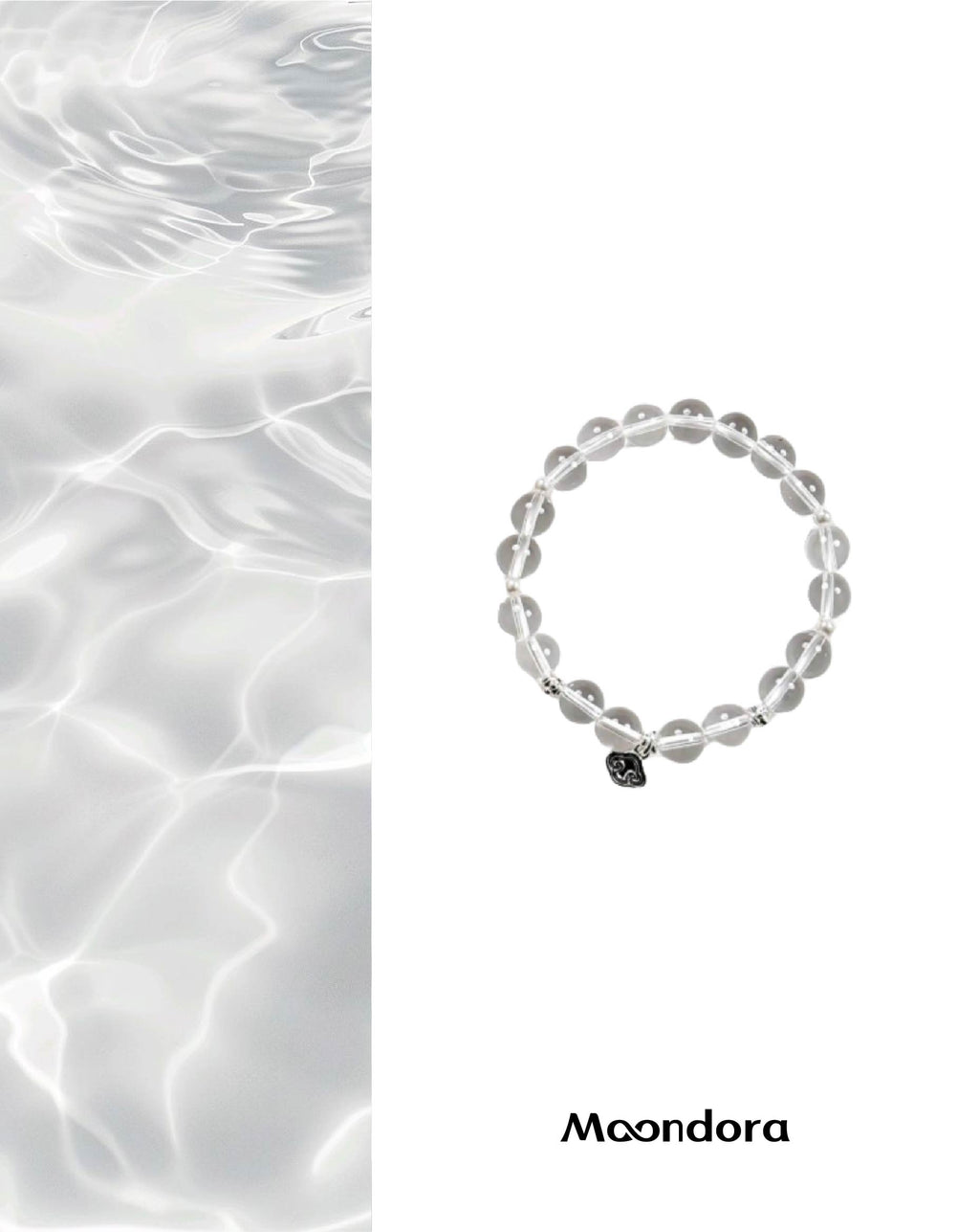 Clear Quartz Bracelet with Auspicious Pendant - Clarity & Positive Energy｜Metal Element