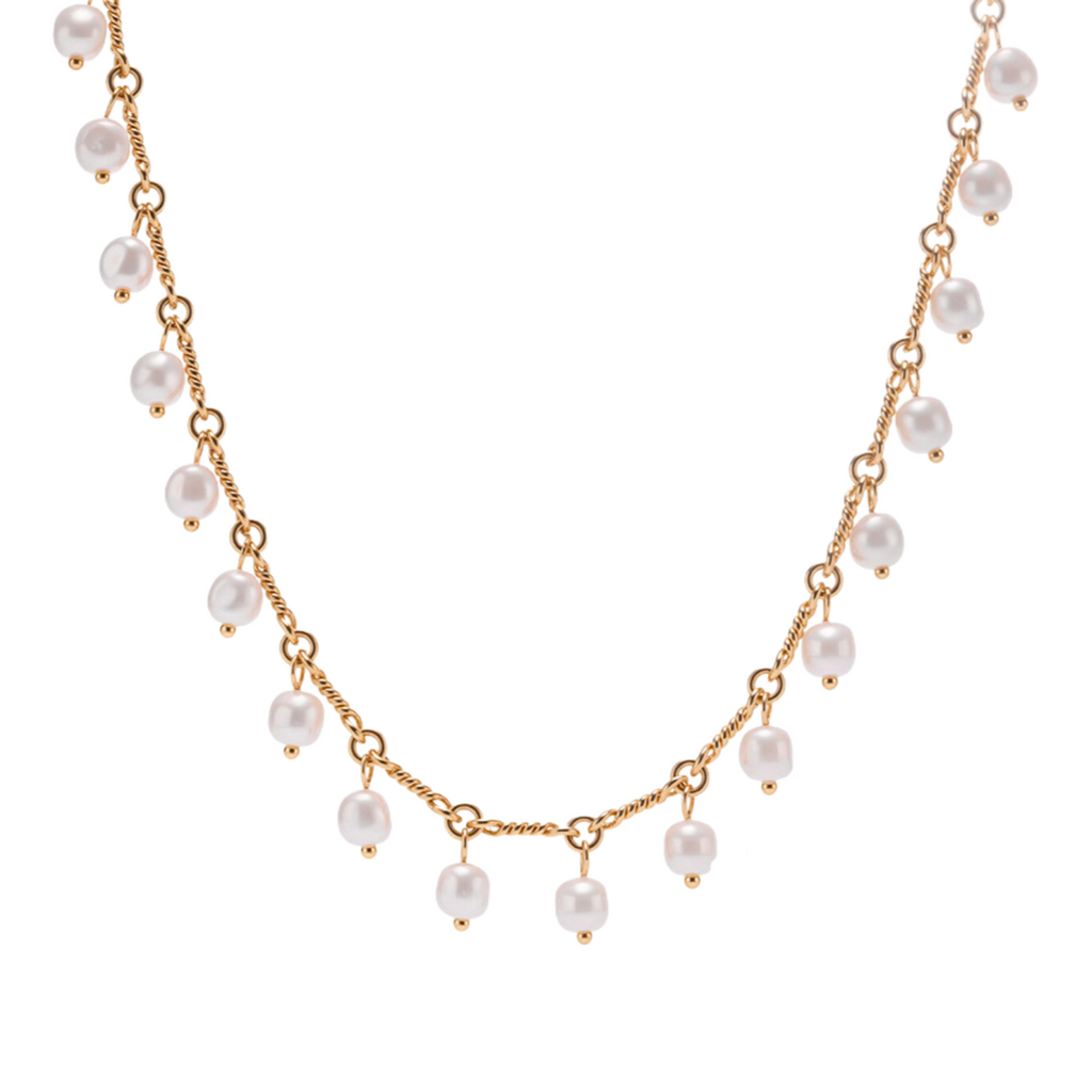 Shell Pearl Tassel Jewelry Set