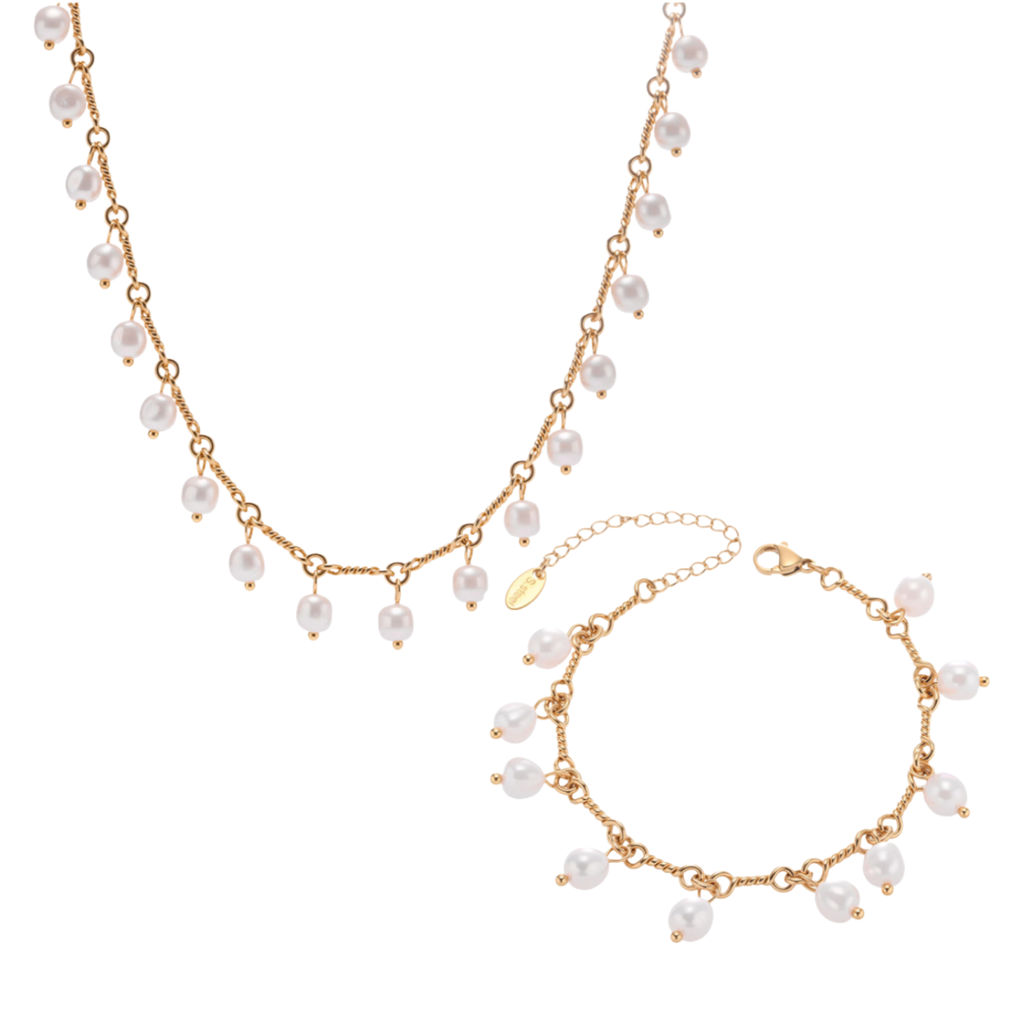 Shell Pearl Tassel Jewelry Set