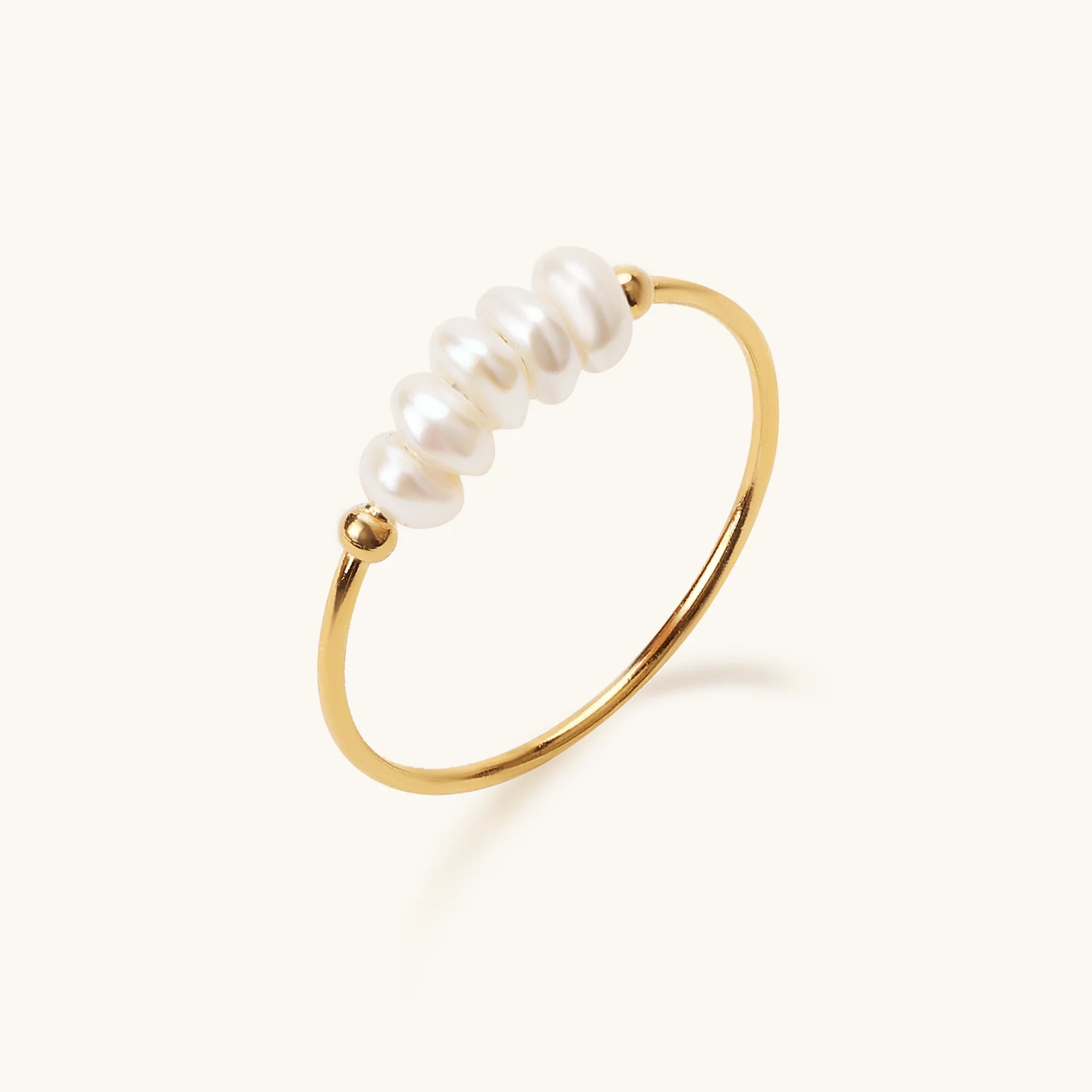 Quick Chic Pearl Ring, 3-4mm, 3A