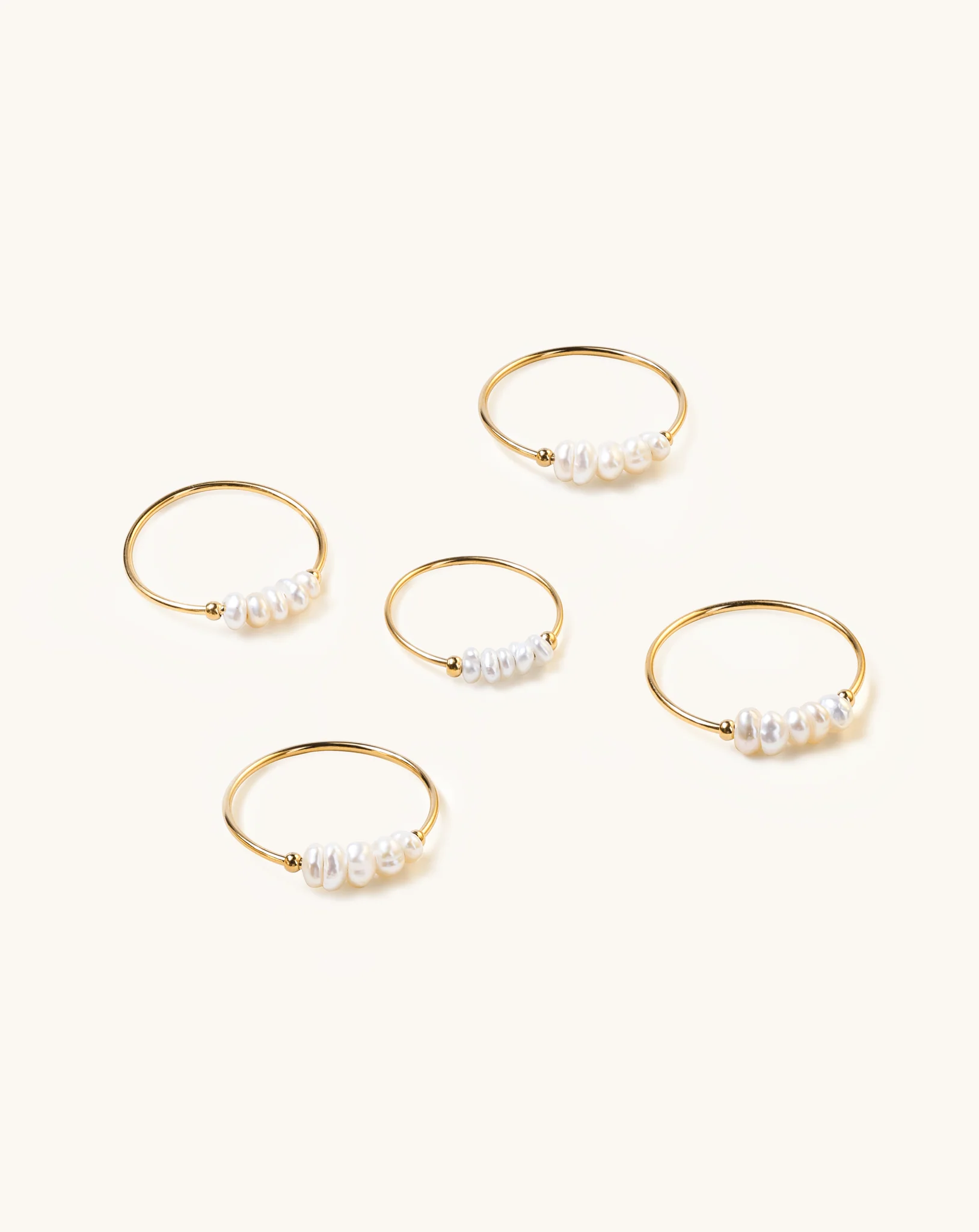 Quick Chic Pearl Ring, 3-4mm, 3A